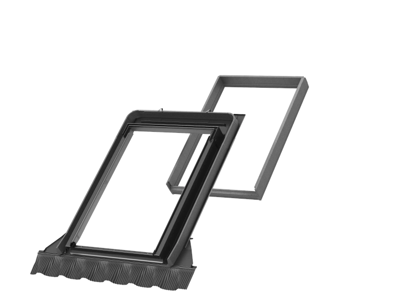 Kołnierz do okna dachowego Velux EW UK08 6000 RAL 7043 134x140 do wymiany okien