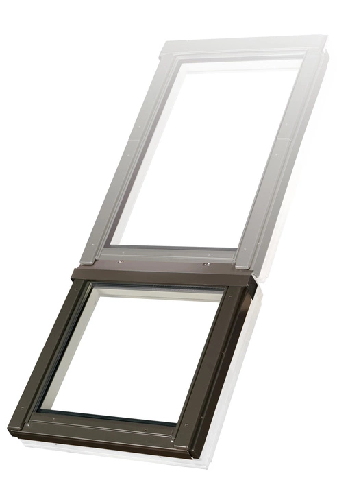 Okno dachowe Fakro FXP P5 RAL 7022 78x95 3-szybowe nieotwierane