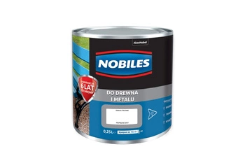 Farba do drewna i metalu olejno- ftalowa NOBILES FTALONAL Biały półpołysk 0,25l