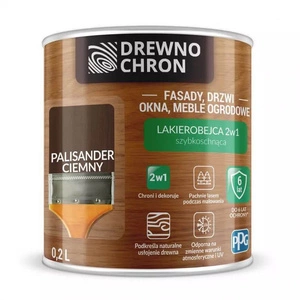Lakierobejca do drewna DREWNOCHRON LAKIEROBEJCA 2W1 palisander satyna 0,2l