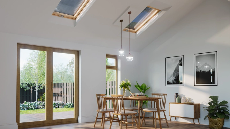 Zestaw okno dachowe MAGNETIC NEO DPY M8A B900 + kołnierz TFX falisty 2-szybowe RAL 7043 78x140