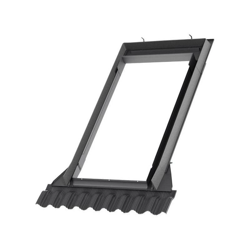 Kołnierz do okna dachowego Velux EDW MK06 0000 RAL 7043 78x118 do pokryć wysokoprofilowanych