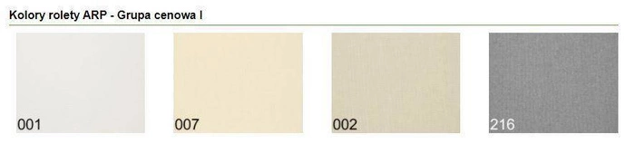 Roleta wewnętrzna do okna dachowego Fakro ARP/216 94x95 rozpraszająca manualna