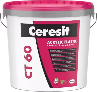 Tynk akrylowy CERESIT CT60 1,5mm 25kg BAZA