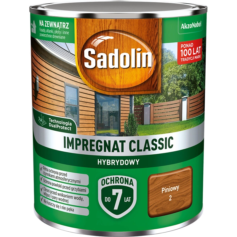 Impregnat do drewna SADOLIN Classic hybrydowy Piniowy 0,75l