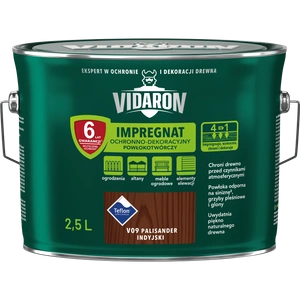 Impregnat do drewna VIDARON Powłokotwórczy palisander indyjski V09 mat 2,5l