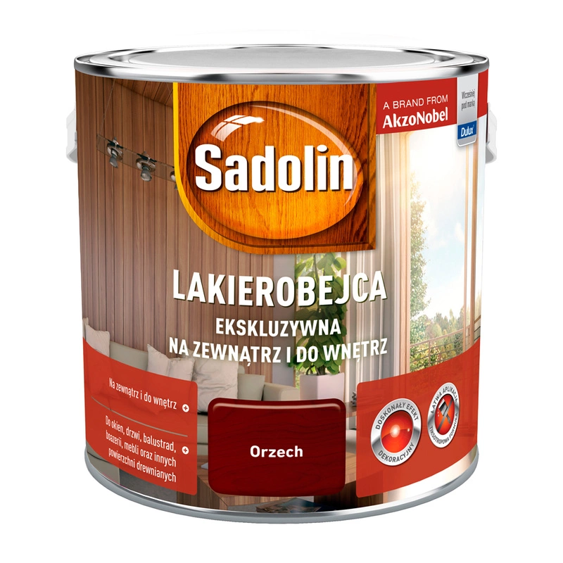 Lakierobejca do drewna SADOLIN Ekskluzywna Orzech 2,5l