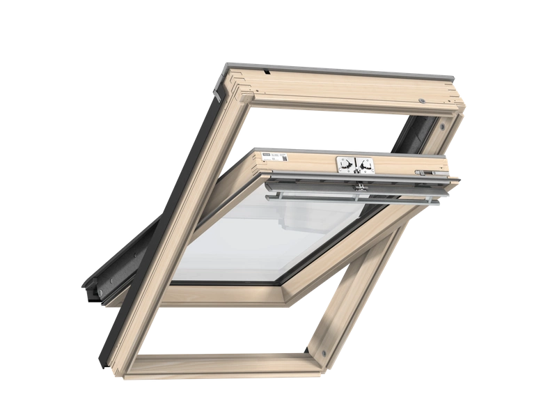 Okno dachowe Velux GLL FK06 1561 66x118 3-szybowe drewniane czarne