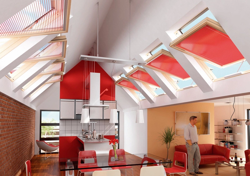 Żaluzja do wewnętrzna okna dachowego Fakro AJP Z-W/140 134x98 elektryczna