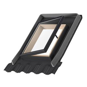 Wyłaz dachowy Velux VLT 025 1000 RAL 7043  45x55 szyba zespolona drewniany