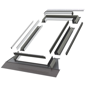 Kołnierz do okna dachowego Fakro EHU-A RAL 7022 ATF 78x118 do pokryć wysokoprofilowanych