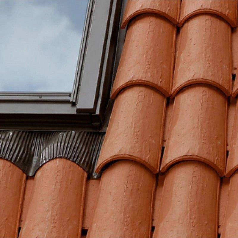 Kołnierz do okna dachowego Fakro KHV-1-AT RAL 7022 78x160 kombi moduł skrajny lewy do pokryć wysokoprofilowanych