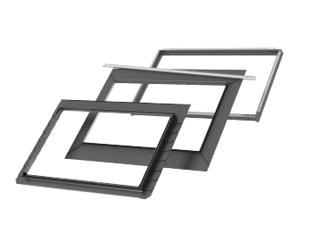 Kołnierz do okna dachowego Velux EDLS FFKF08 2000 RAL 7043 66x140 3w1 do płaskich pokryć dachowych