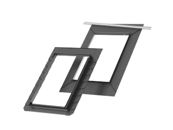 Kołnierz do okna dachowego Velux EDL PK25 1000 RAL 7043  do płaskich pokryć dachowych