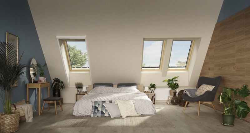 Okno dachowe Velux GLL MK06 1061 RAL 7043 78x118 3-szybowe drewniane