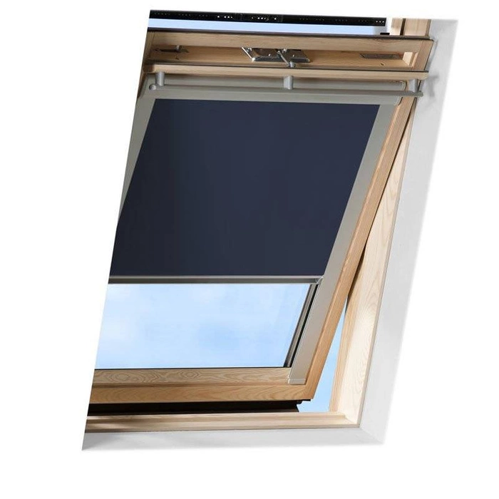Roleta wewnętrzna do okna dachowego Velux DKL FK04 0705S 66x98 zaciemniająca manualna