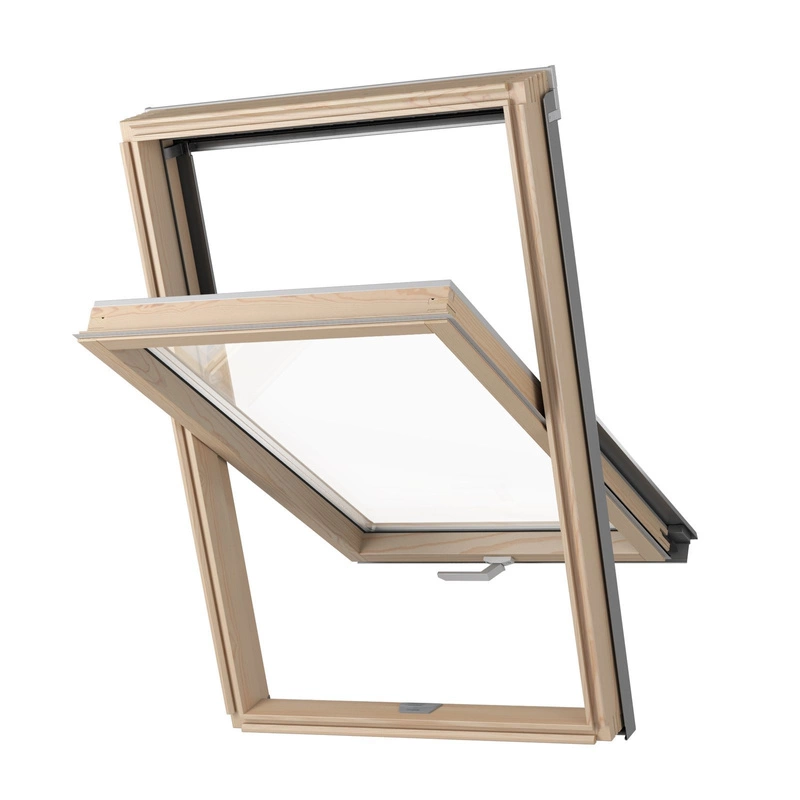 Okno dachowe MAGNETIC NEO AAY M6A B900 RAL 7043 78x118 2-szybowe drewniane