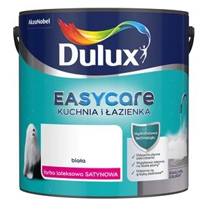 Farba do kuchni i łazienki lateksowa Dulux EasyCare Kuchnia i Łazienka Biały Satyna 2,5L