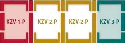 Kołnierz do okna dachowego Fakro KZV-3-FT RAL 7022 78x160 kombi moduł skrajny prawy do dachówek płaskich