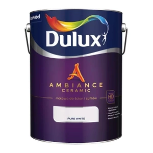 Farba do ścian i sufitów ceramiczna DULUX Ambiance Ceramic Pure White głęboki mat 9l