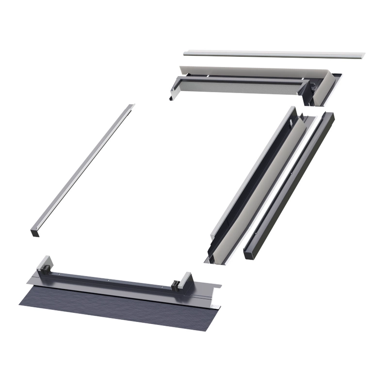 Kołnierz do okna dachowego Fakro EZV-AT AX03 RAL 7016 94x186 kombi moduł skrajny prawy do pokryć falistych