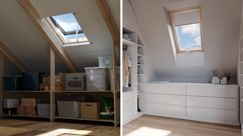 Wyłaz dachowy ROOFLITE+ Fenstro K300U 45x73 z ogranicznikiem i kołnierzem paroprzepuszczalnym