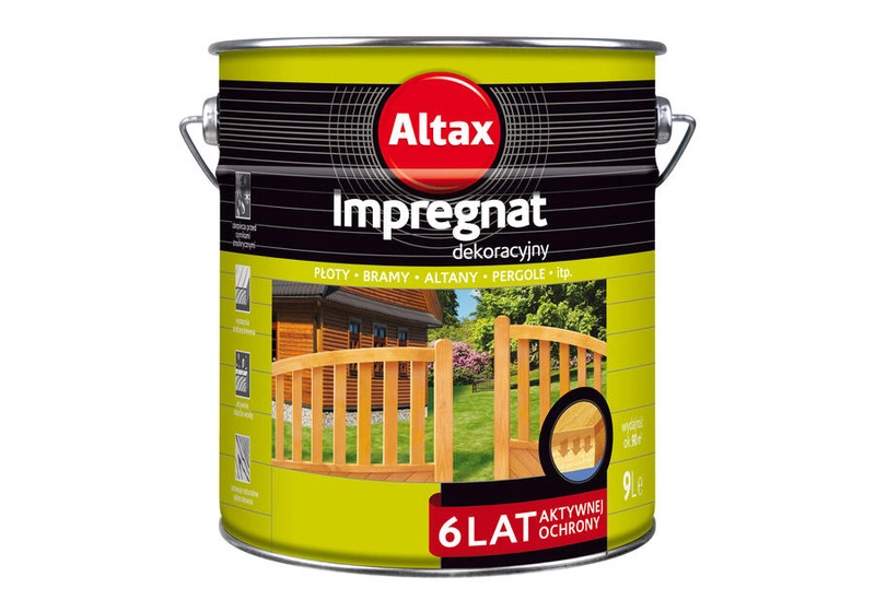 Impregnat do drewna ALTAX dekoracyjny tik mat 9l