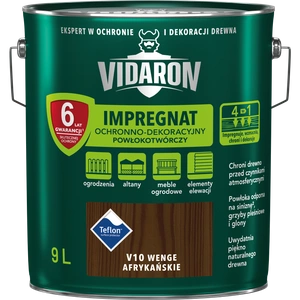 Impregnat do drewna VIDARON Powłokotwórczy wenge afrykańskie V10 mat 9l