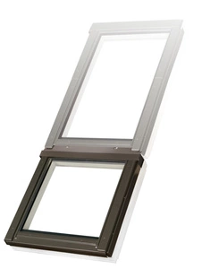 Okno dachowe Fakro FXP P5 RAL 7022 114x92 3-szybowe nieotwierane