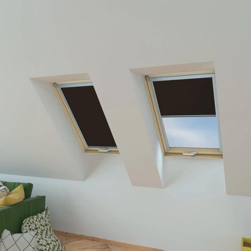 Roleta wewnętrzna do okna dachowego Fakro ARP Z-W/220 48x78 rozpraszająca elektryczna