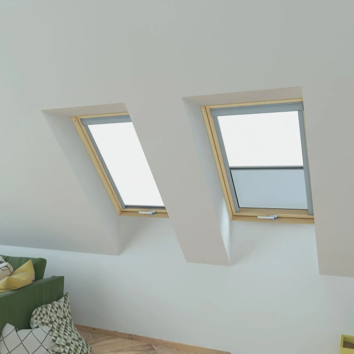 Roleta wewnętrzna do okna dachowego Fakro ARP/001 55x78 rozpraszająca manualna