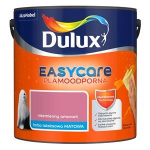 Farba do ścian i sufitów lateksowa Dulux EasyCare Niezmienny amarant mat 2,5L