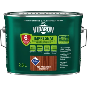 Impregnat do drewna VIDARON Powłokotwórczy palisander królewski V08 mat 2,5l