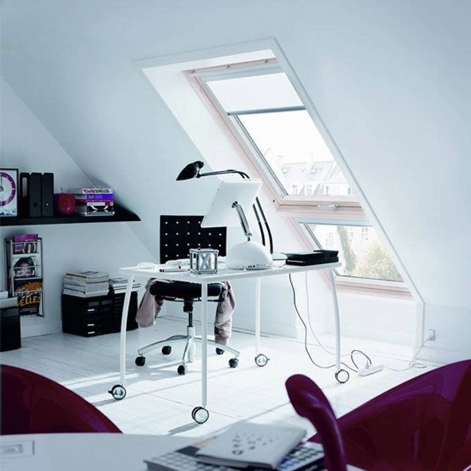 Roleta wewnętrzna do okna dachowego Velux RHL SK00 1086 114x rozpraszająca manualna