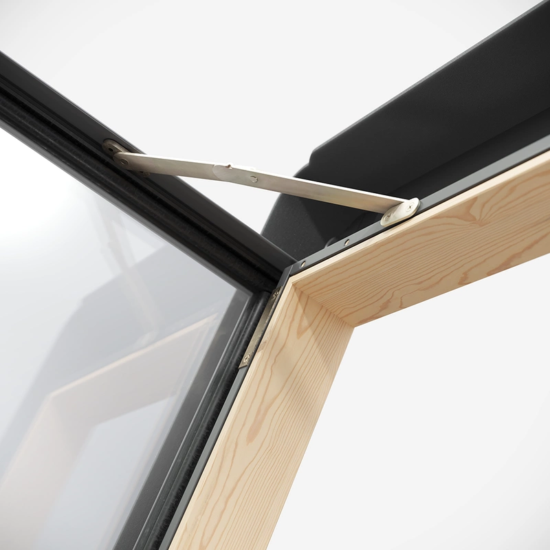 Wyłaz dachowy ROOFLITE+ Fenstro K300U 45x73 z ogranicznikiem i kołnierzem paroprzepuszczalnym