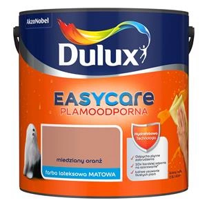 Farba do ścian i sufitów lateksowa Dulux EasyCare Miedziany Oranż mat 2,5L