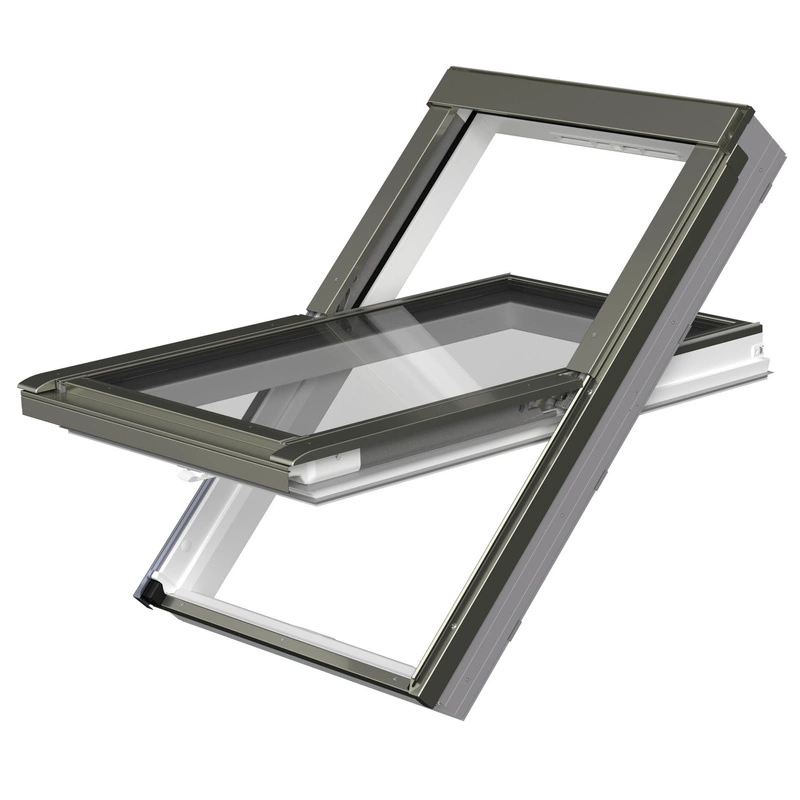 Okno dachowe FAKRO GreenView PTP-V U41 GBMX RAL 7022 78x98 3-szybowe