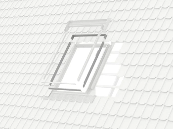 Kołnierz do okna dachowego Velux ELX CK04 0000 RAL 7043 55x98 do wymiany okien