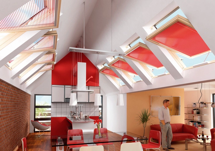 Żaluzja do wewnętrzna okna dachowego Fakro AJP Z-W/140 66x118 elektryczna