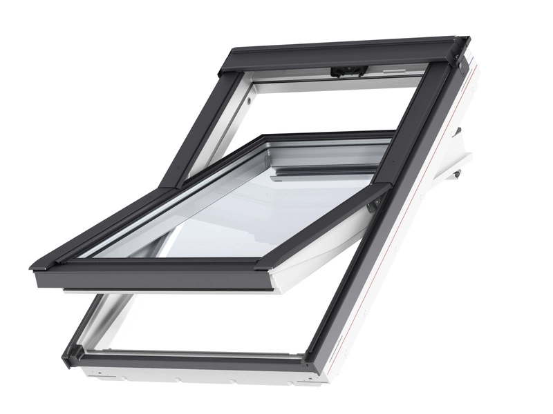Okno dachowe Velux GLU MK06 0061 RAL 7043 78x118 3-szybowe drewniano-poliuretanowe