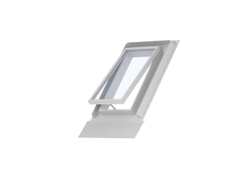 Wyłaz dachowy Velux VLT 024 1000 RAL 7043 90x48 szyba zespolona drewniany