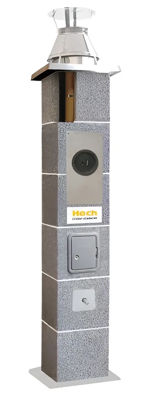 Komin ceramiczny HOCH Standard z pojedynczą wentylacją fi180 SW 6mb