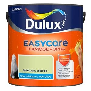 Farba do ścian i sufitów lateksowa Dulux EasyCare Perfekcyjna pistacja mat 2,5L