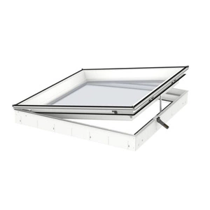 Okno do dachu płaskiego Velux CVU 080080 0225Q 80x80 3-szybowe otwierane elektryczne