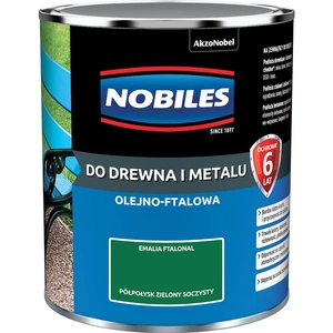 Farba do drewna i metalu olejno- ftalowa NOBILES FTALONAL Zielony Soczysty półpołysk 0,7l