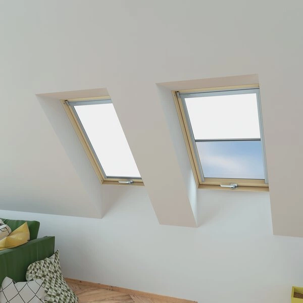 Roleta wewnętrzna do okna dachowego Fakro ARP WIFI/001 94x140 rozpraszająca elektryczna