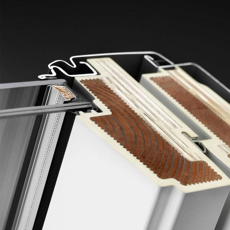 Okno dachowe Velux GLU MK06 0051B RAL 7043 78x118 2-szybowe drewniano-poliuretanowe