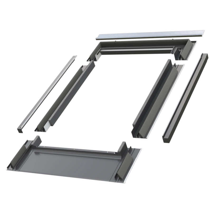 Kołnierz do okna dachowego Fakro EZV-FT RAL 7022 114x118 do dachówki płaskiej