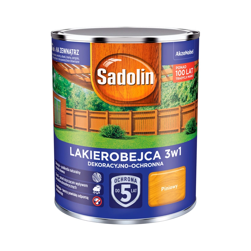 Lakierobejca do drewna SADOLIN LAKIEROBEJCA 3W1 Piniowy 0,7l