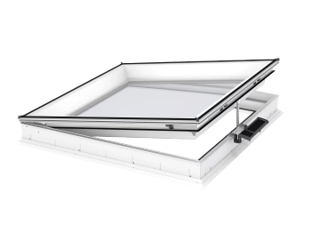 Okno do dachu płaskiego Velux CVU 060060 0320QA 60x60 2-szybowe otwierane solarne